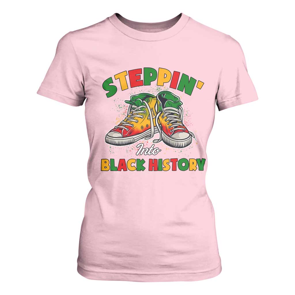 Stepping Into Black History Month T Shirt For Women