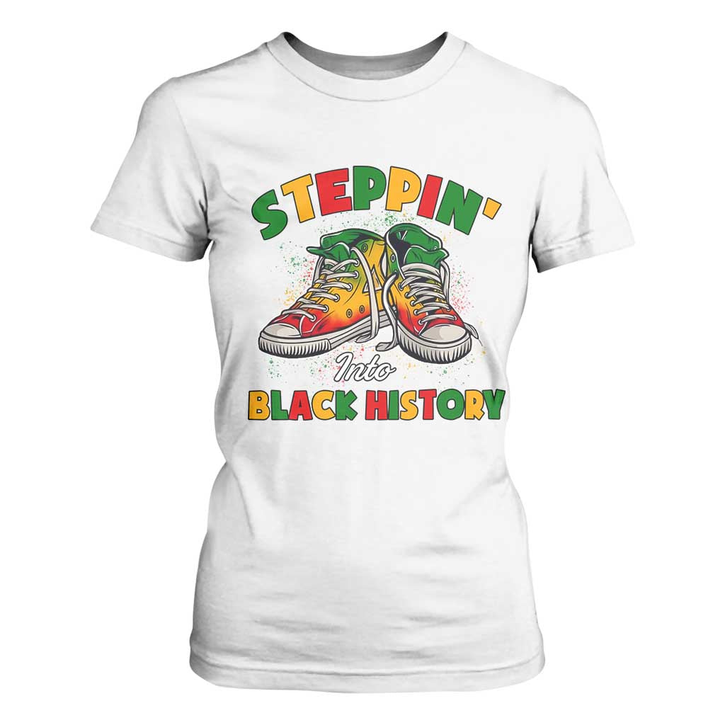Stepping Into Black History Month T Shirt For Women