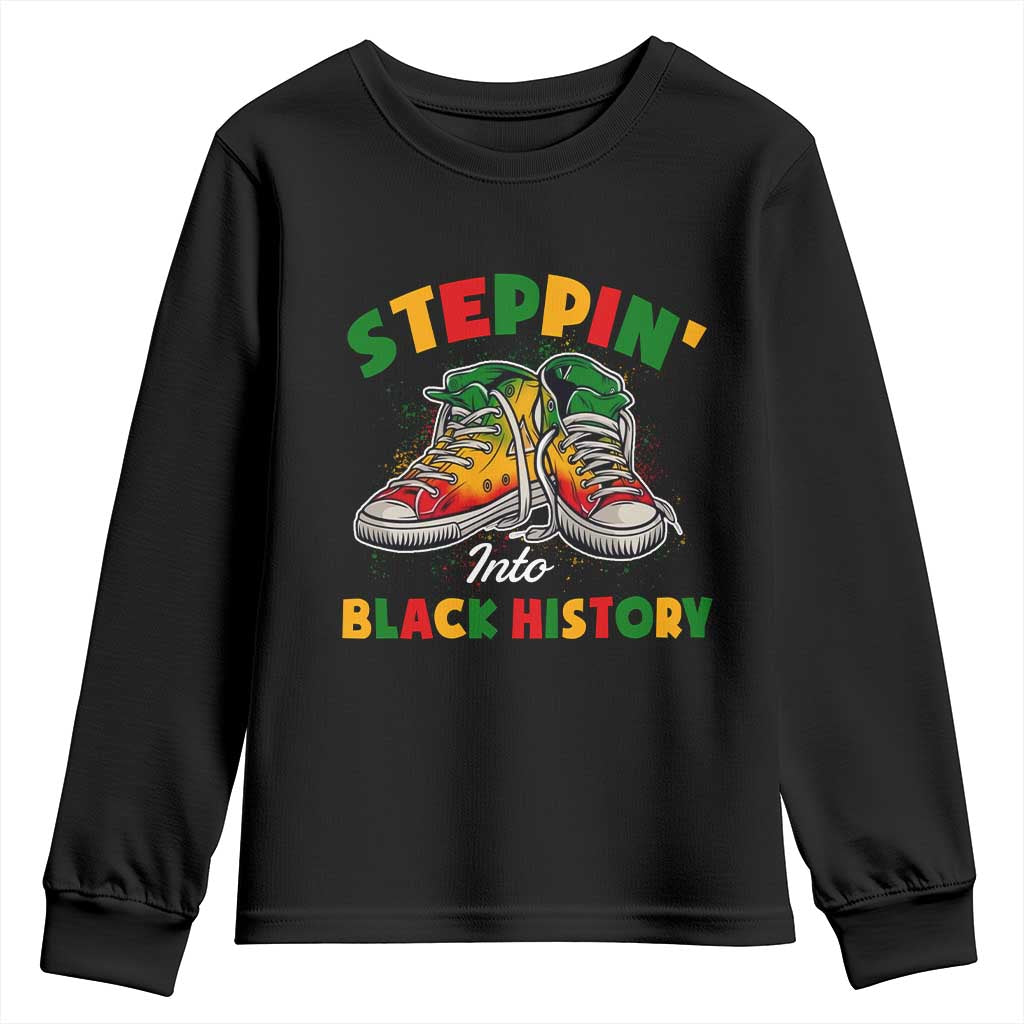 Stepping Into Black History Month Youth Sweatshirt