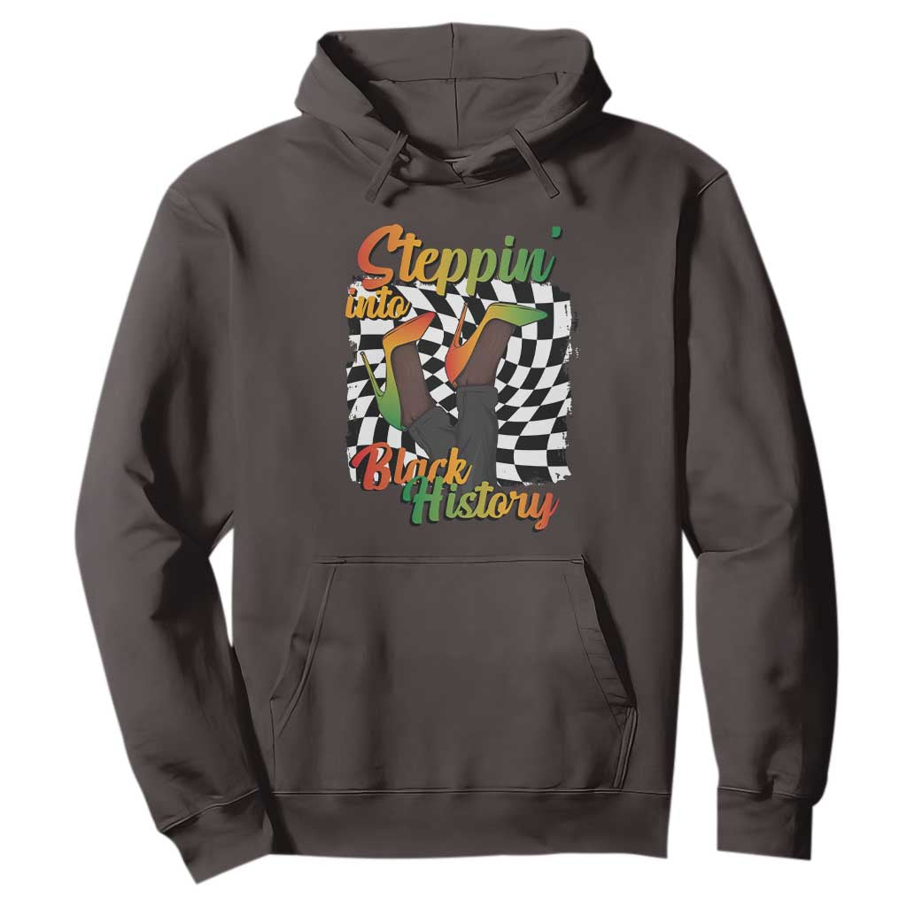Stepping Into Black History Month Hoodie African American Women Melanin Pride