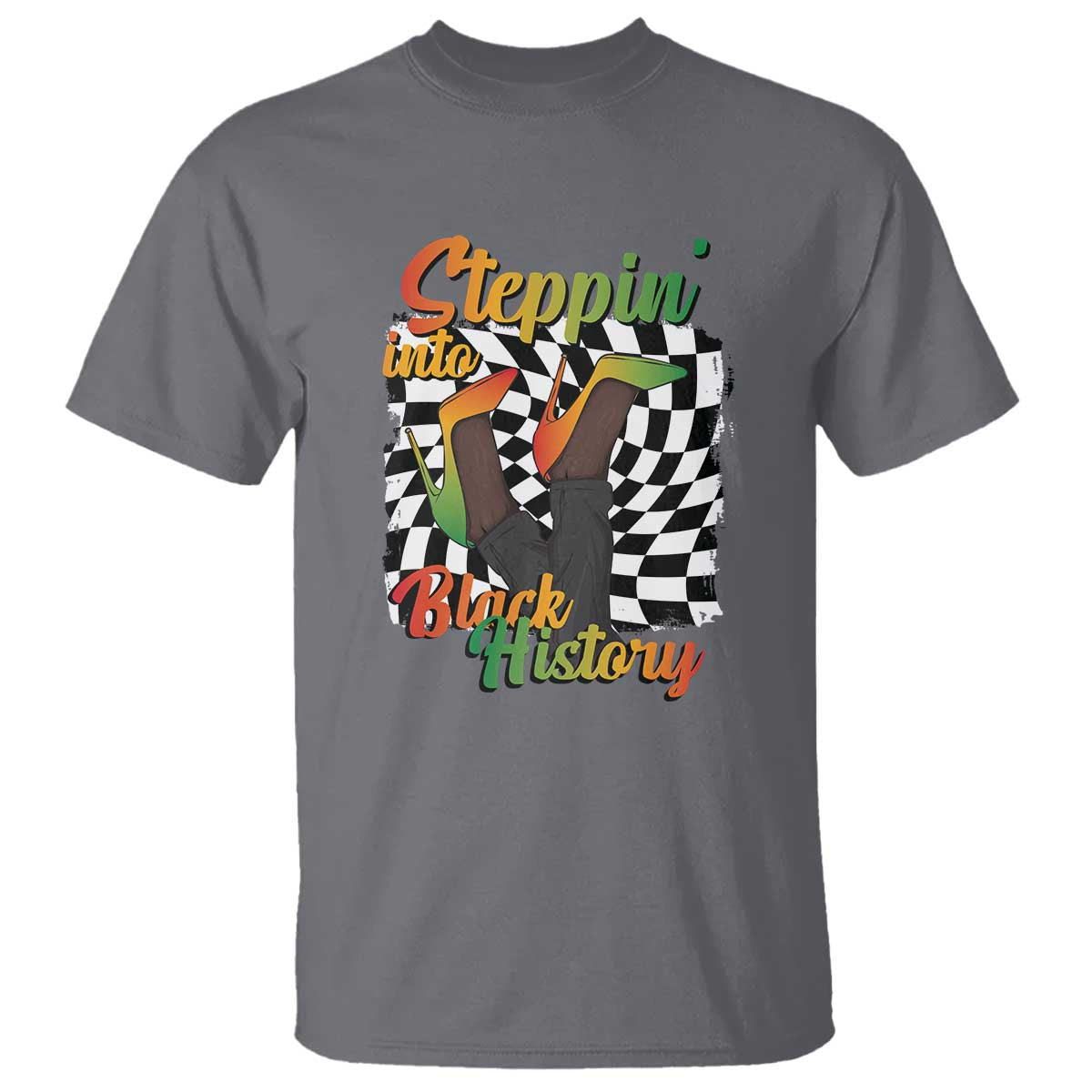 Stepping Into Black History Month T Shirt African American Women Melanin Pride
