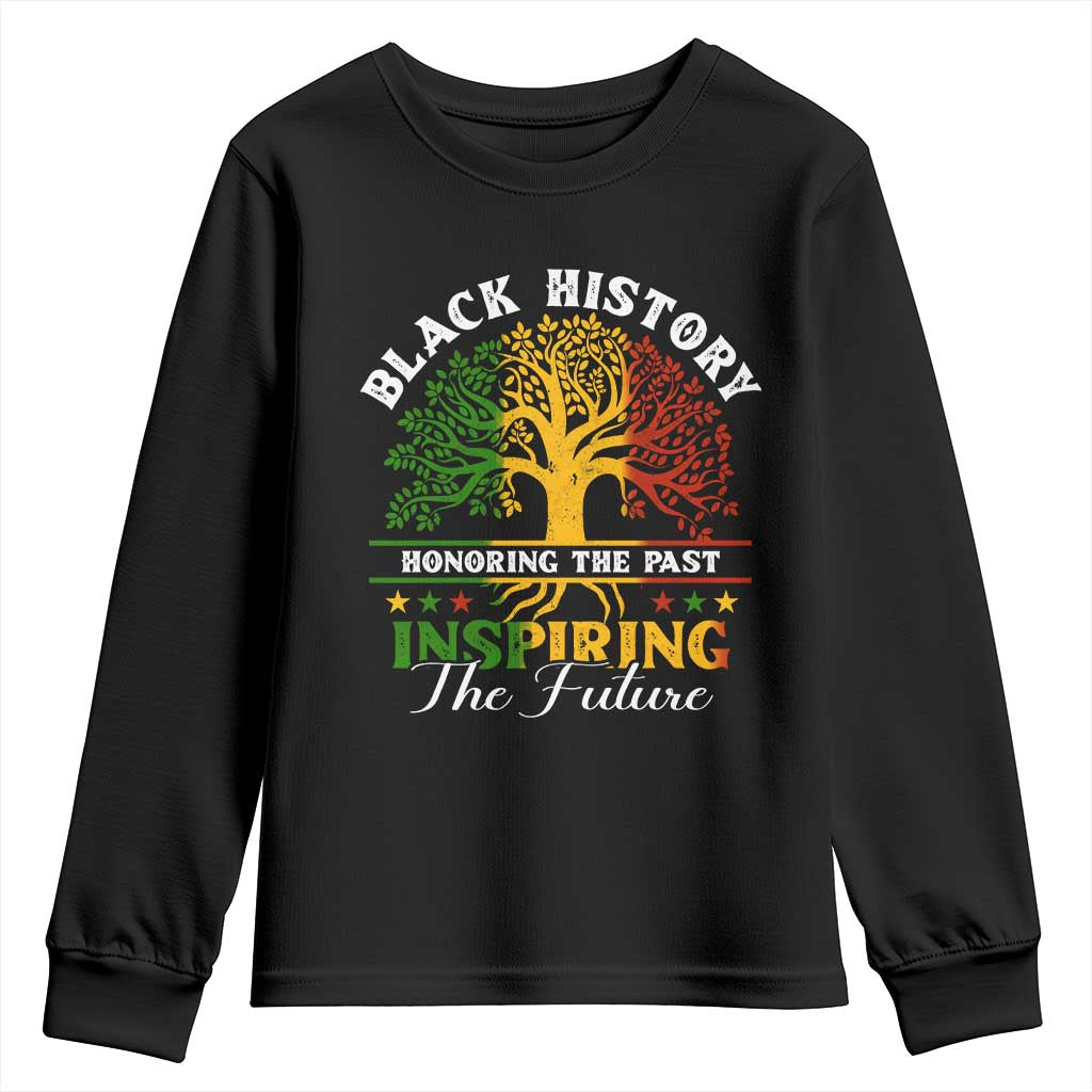 Black History Month Youth Sweatshirt Honoring The Past Inspiring The Future