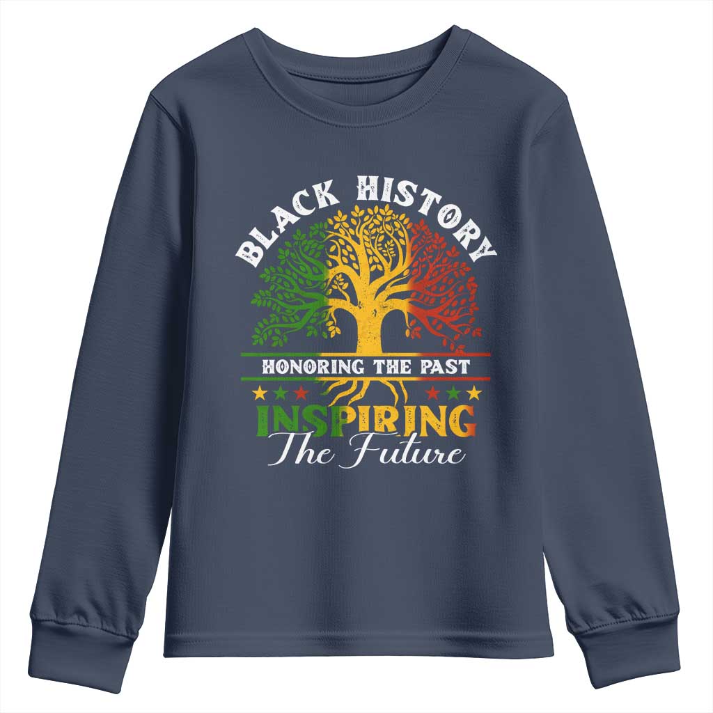 Black History Month Youth Sweatshirt Honoring The Past Inspiring The Future