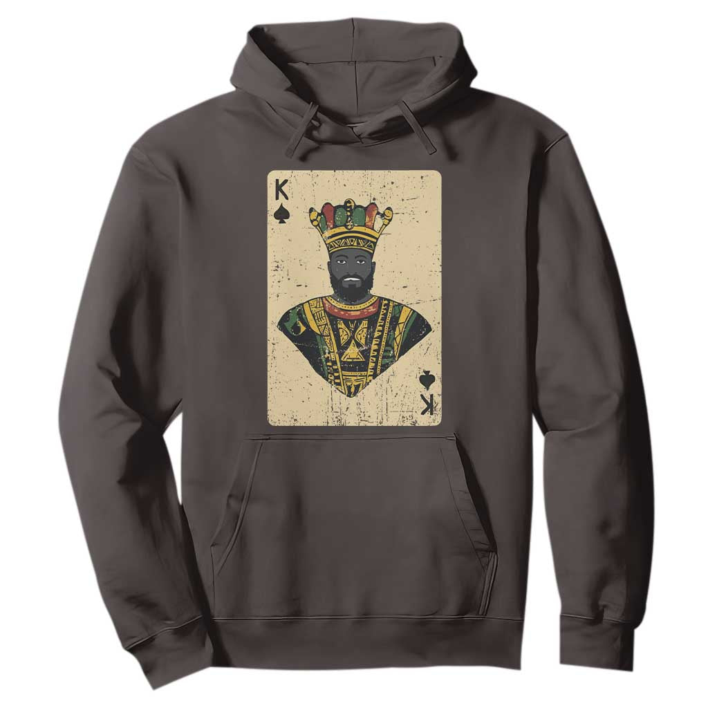 Black Pride African King Card Hoodie