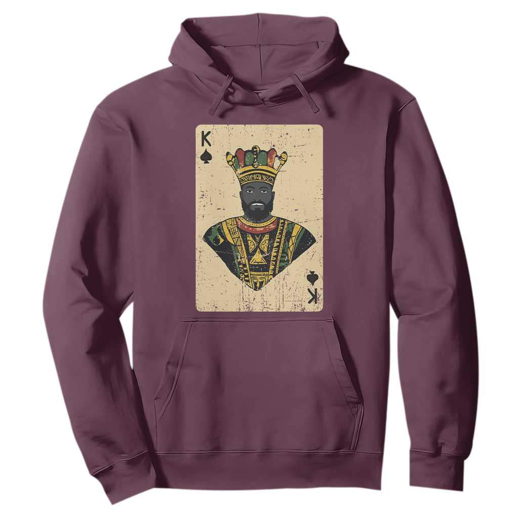 Black Pride African King Card Hoodie