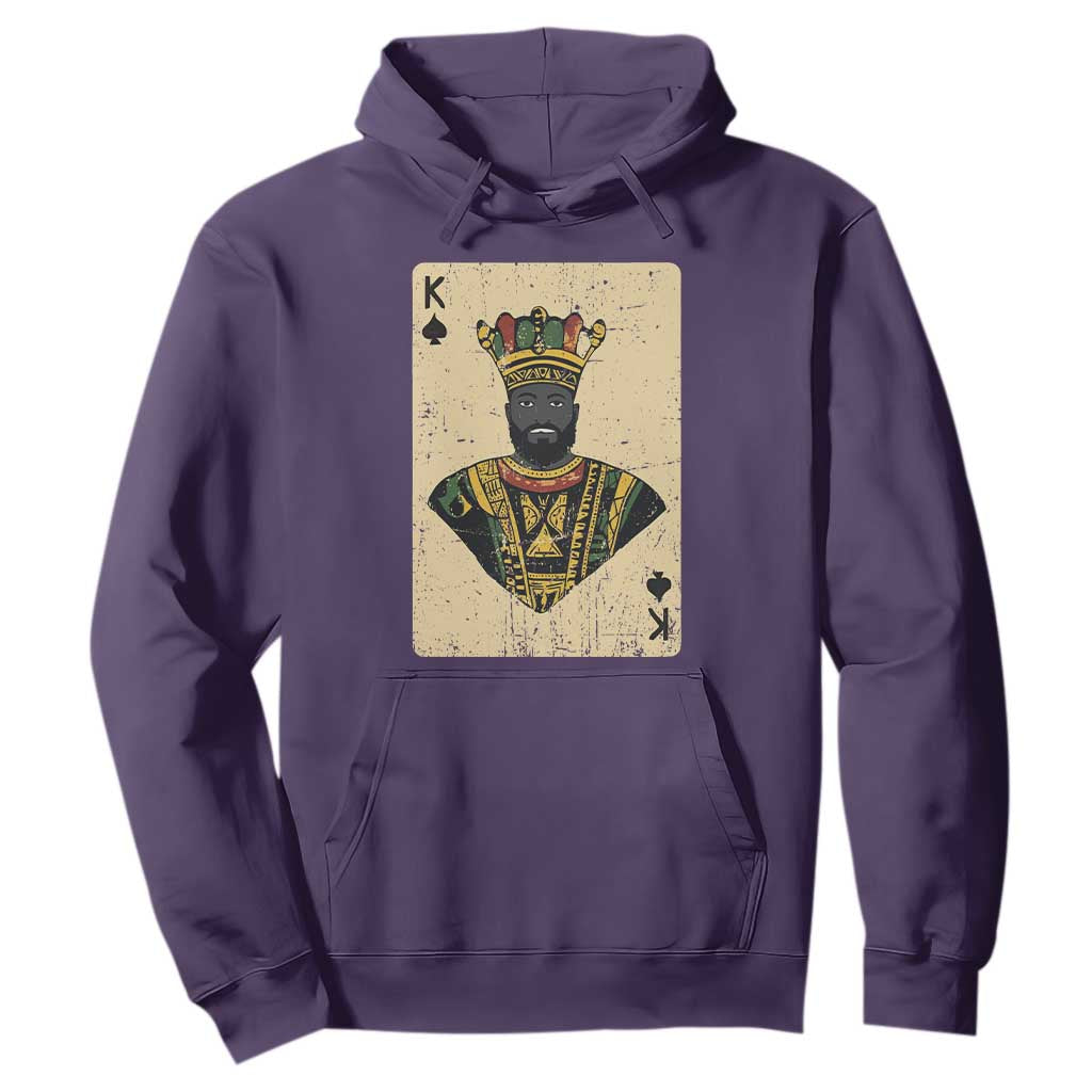 Black Pride African King Card Hoodie