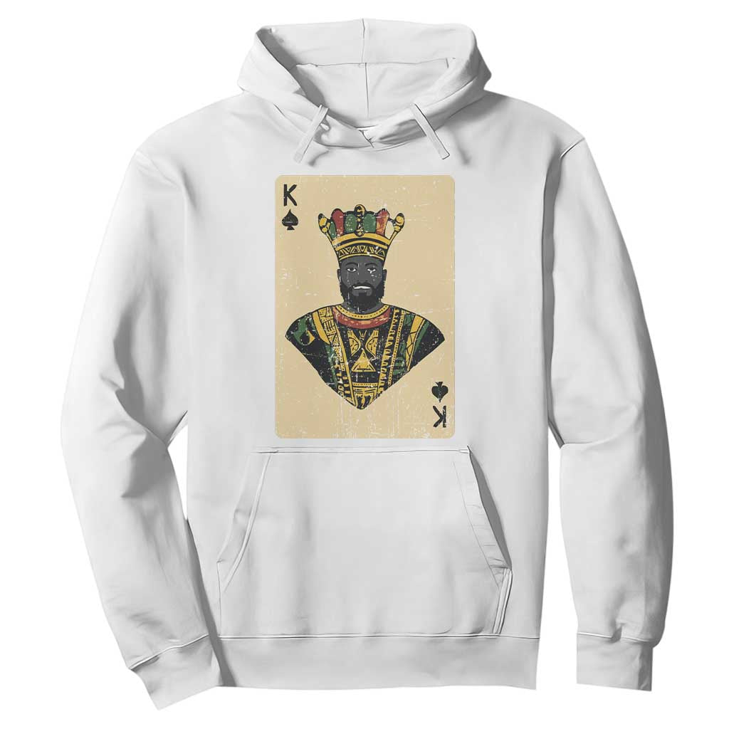 Black Pride African King Card Hoodie