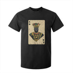 Black Pride African King Card T Shirt For Kid