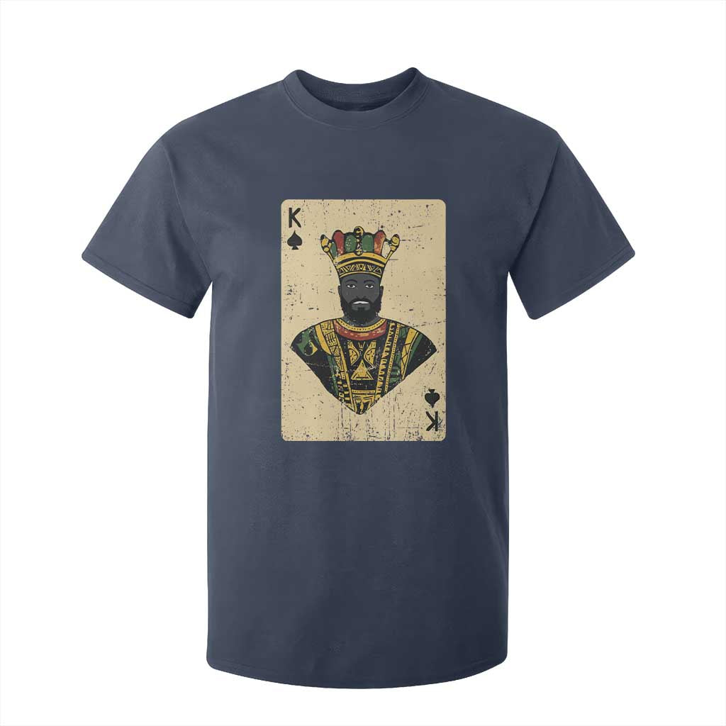 Black Pride African King Card T Shirt For Kid