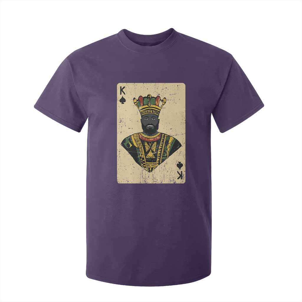 Black Pride African King Card T Shirt For Kid