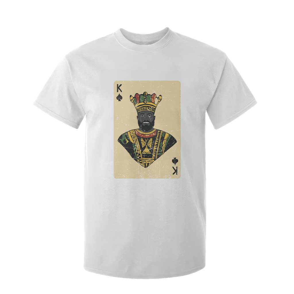 Black Pride African King Card T Shirt For Kid
