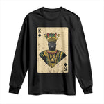 Black Pride African King Card Long Sleeve Shirt