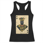 Black Pride African King Card Racerback Tank Top