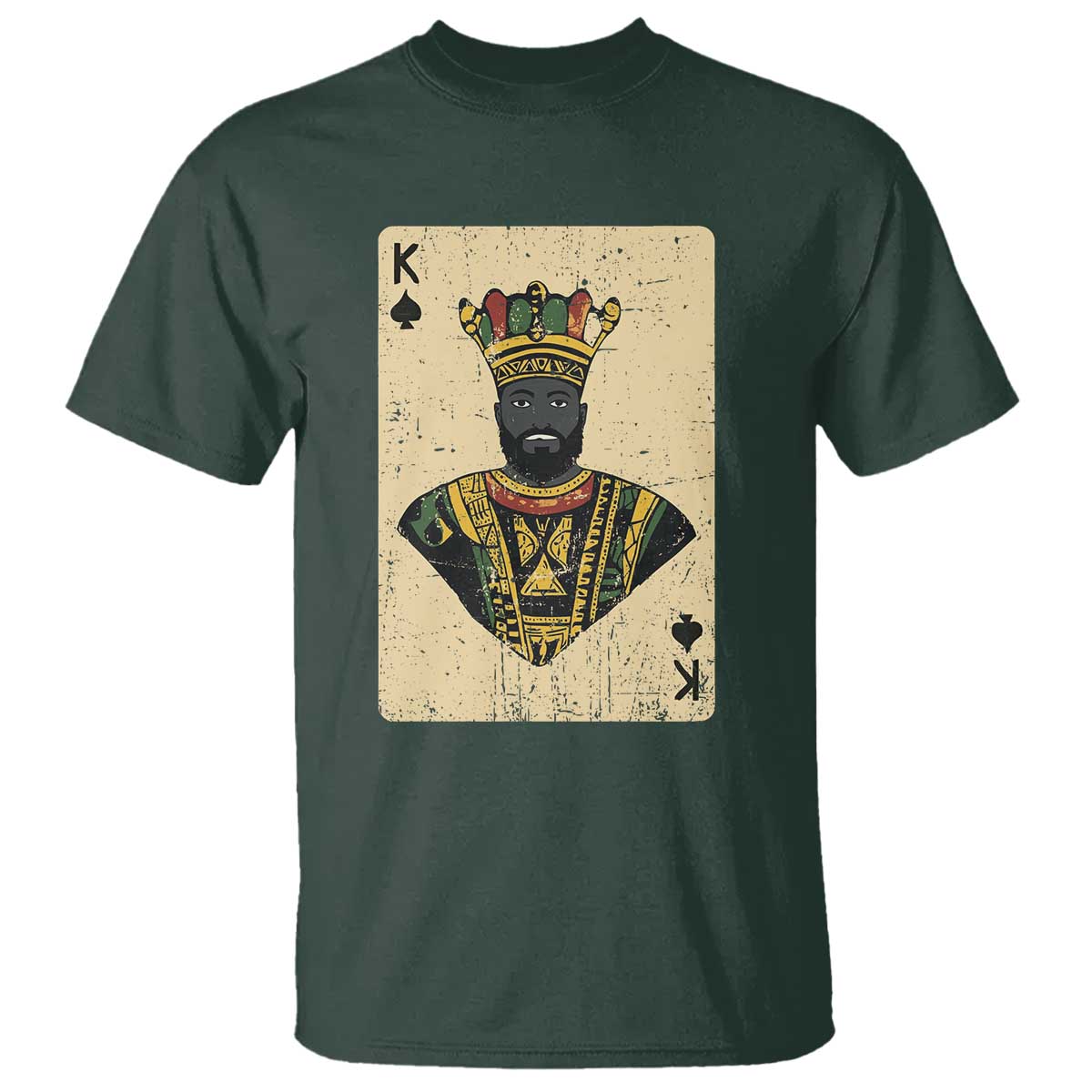 Black Pride African King Card T Shirt