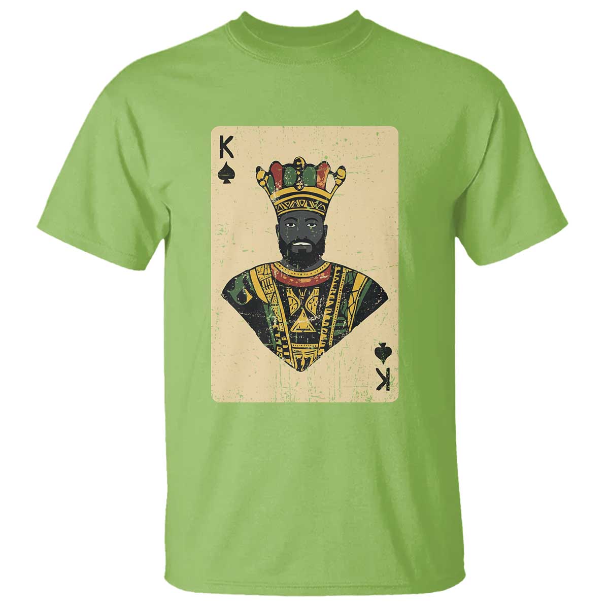 Black Pride African King Card T Shirt