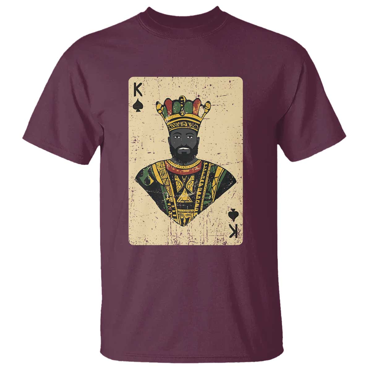 Black Pride African King Card T Shirt