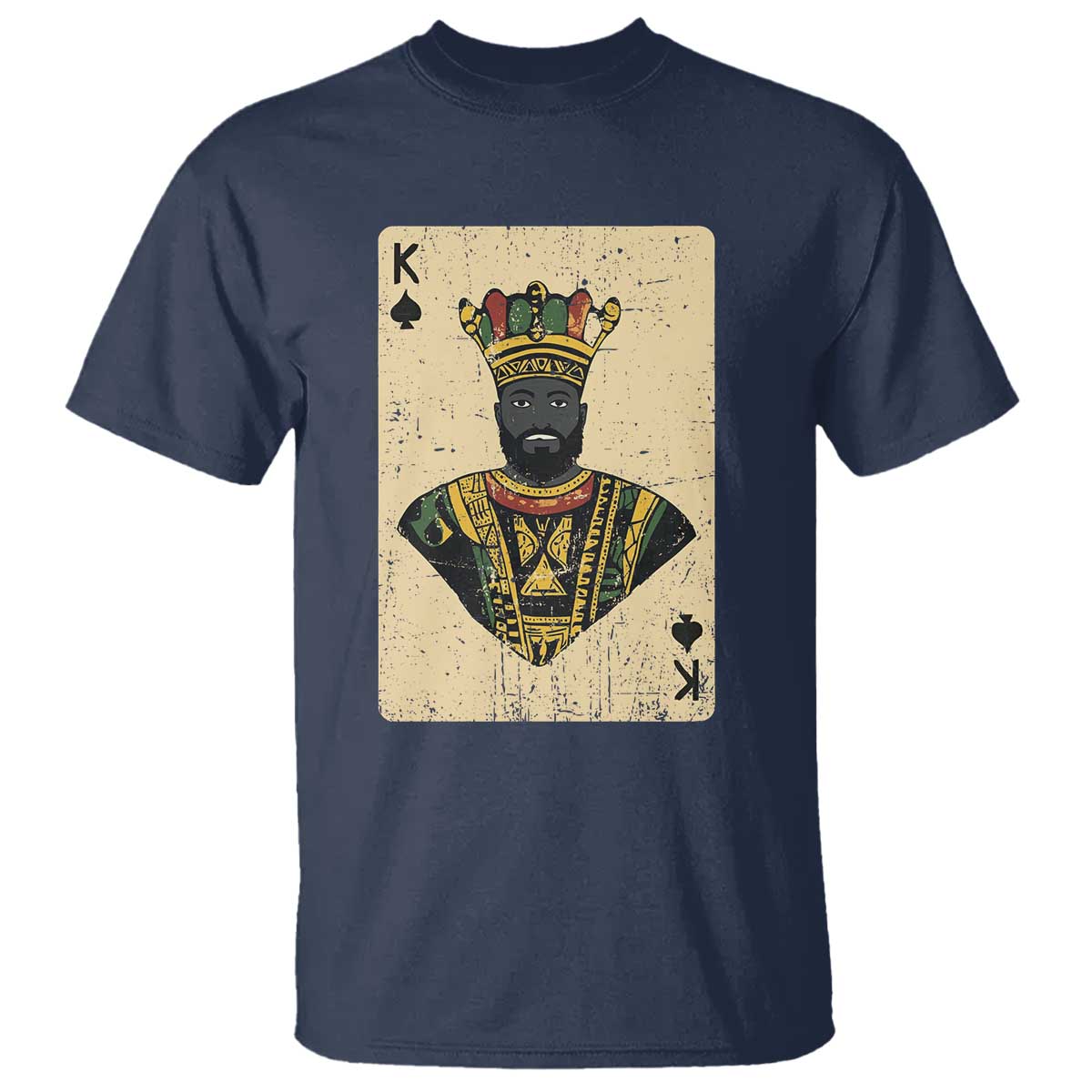 Black Pride African King Card T Shirt