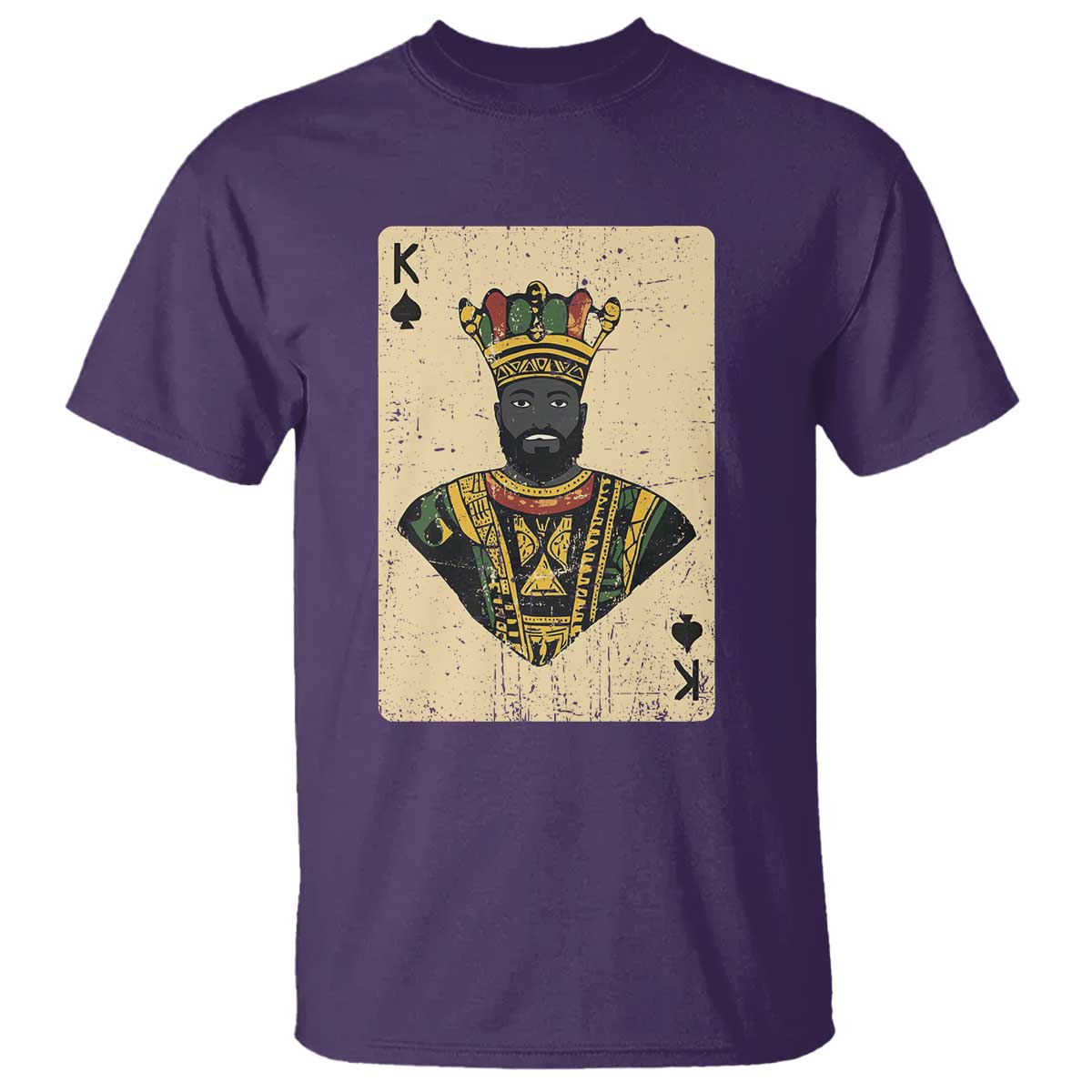 Black Pride African King Card T Shirt