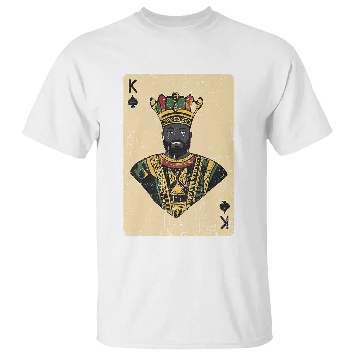 Black Pride African King Card T Shirt