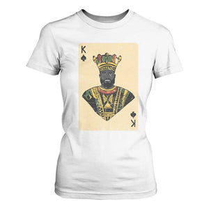 Black Pride African King Card T Shirt For Women