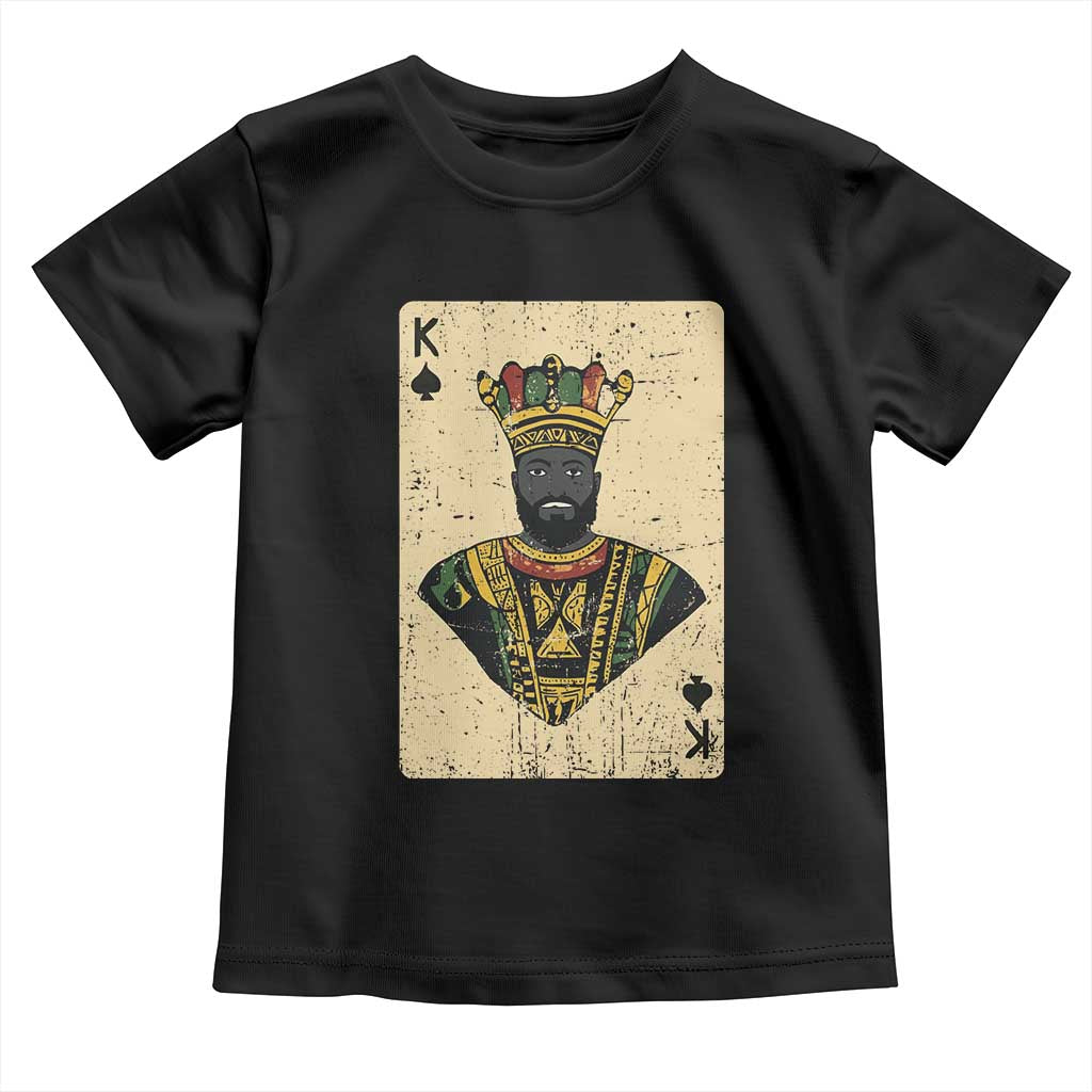 Black Pride African King Card Toddler T Shirt