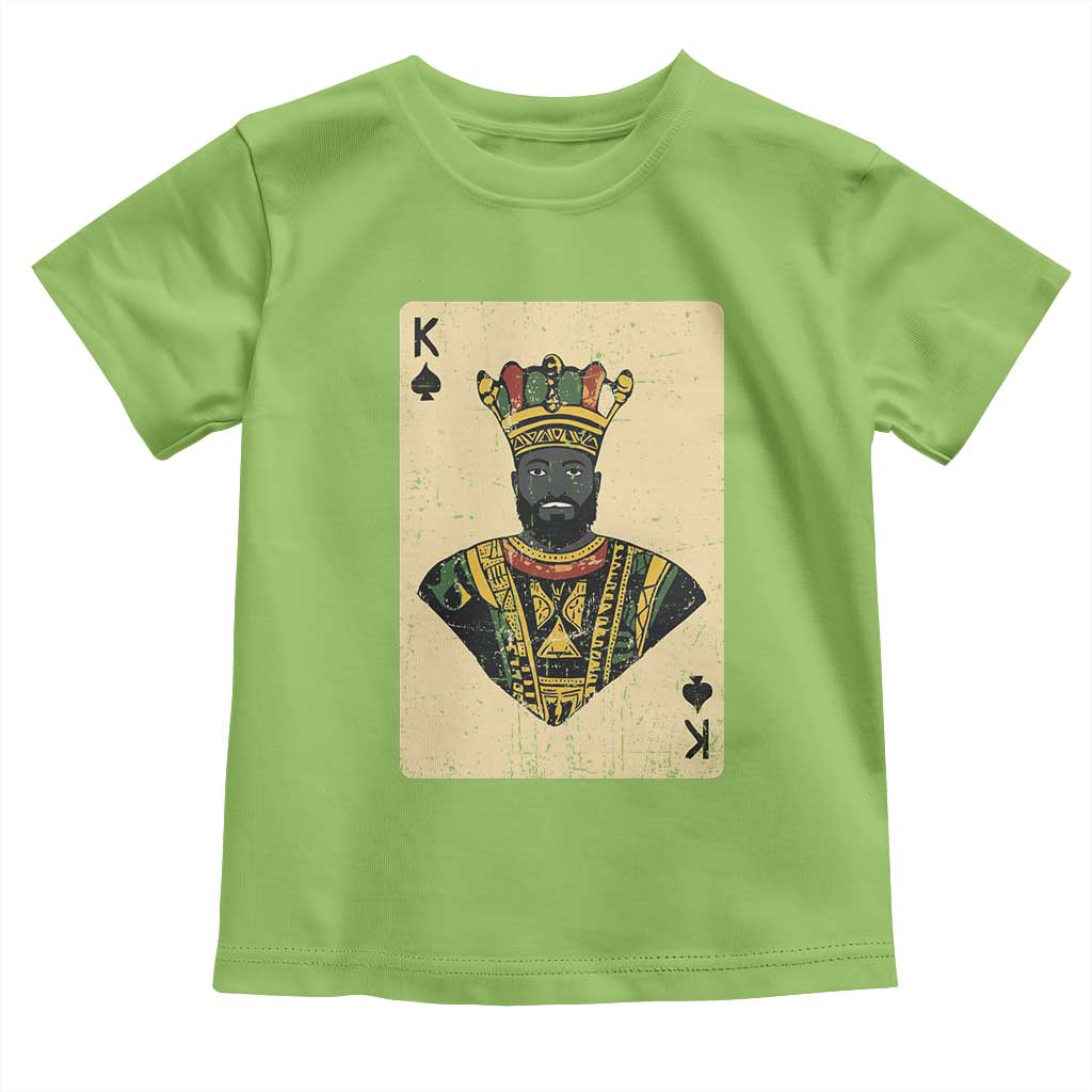 Black Pride African King Card Toddler T Shirt