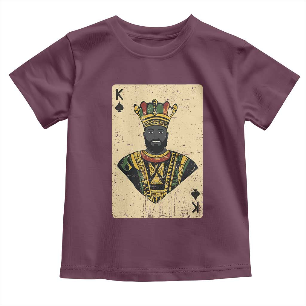 Black Pride African King Card Toddler T Shirt