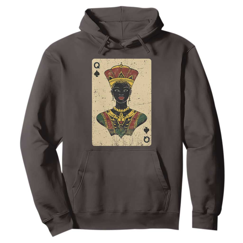 Black Pride African Queen Card Hoodie