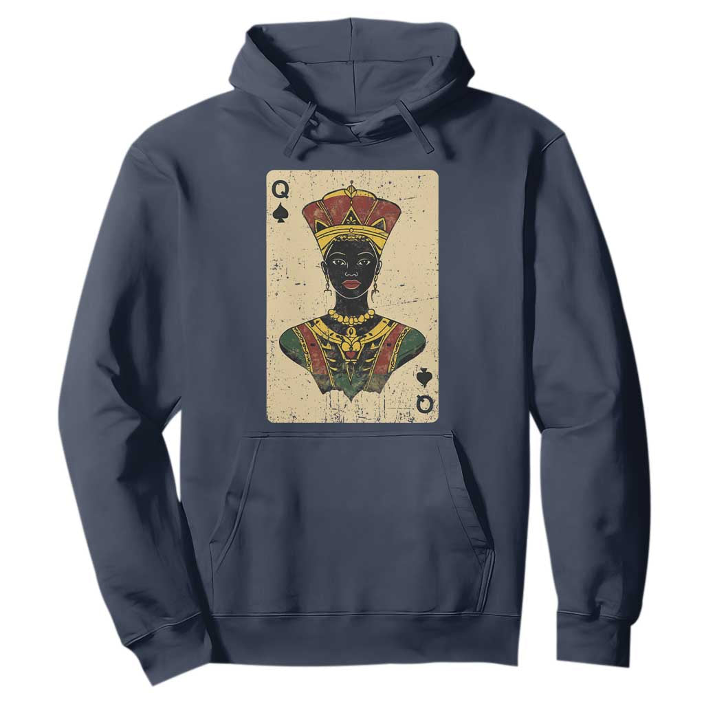 Black Pride African Queen Card Hoodie