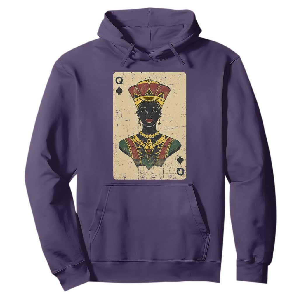 Black Pride African Queen Card Hoodie