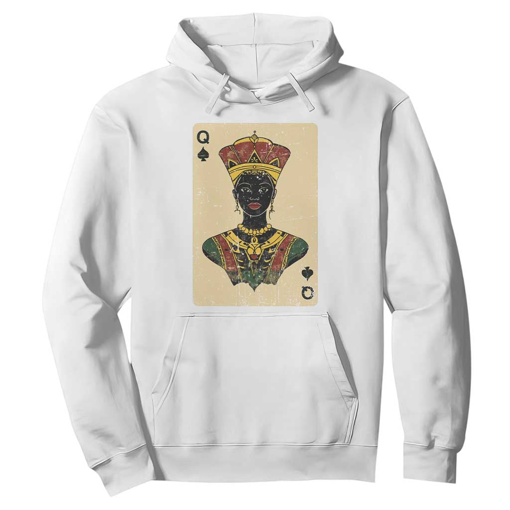Black Pride African Queen Card Hoodie