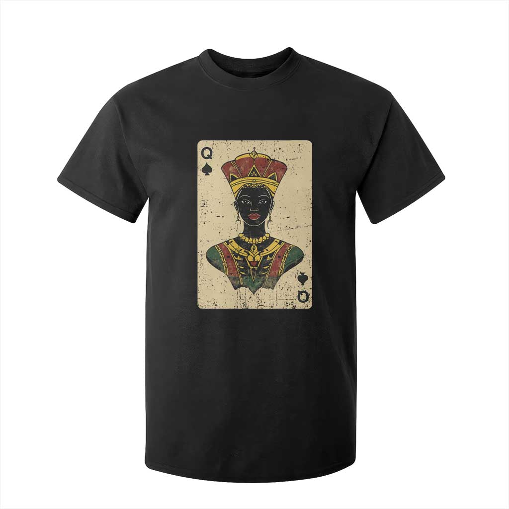Black Pride African Queen Card T Shirt For Kid