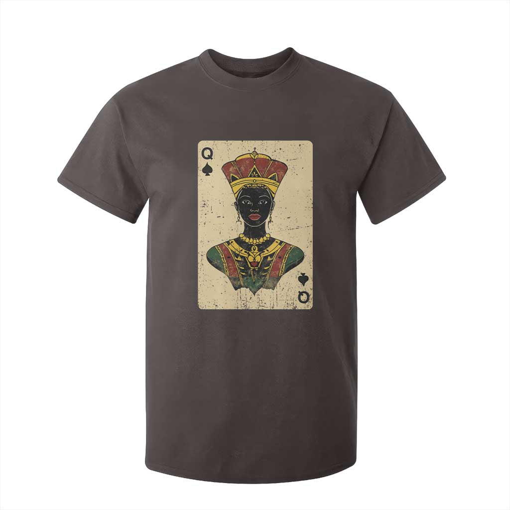 Black Pride African Queen Card T Shirt For Kid