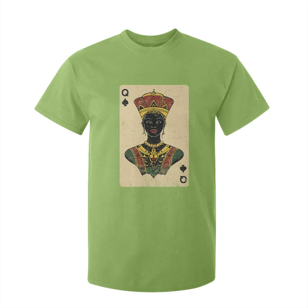 Black Pride African Queen Card T Shirt For Kid