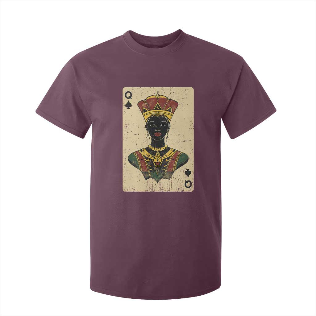 Black Pride African Queen Card T Shirt For Kid