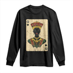 Black Pride African Queen Card Long Sleeve Shirt