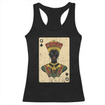 Black Pride African Queen Card Racerback Tank Top