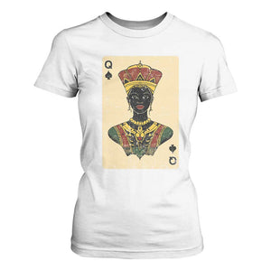 Black Pride African Queen Card T Shirt For Women