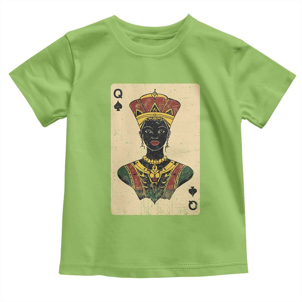 Black Pride African Queen Card Toddler T Shirt