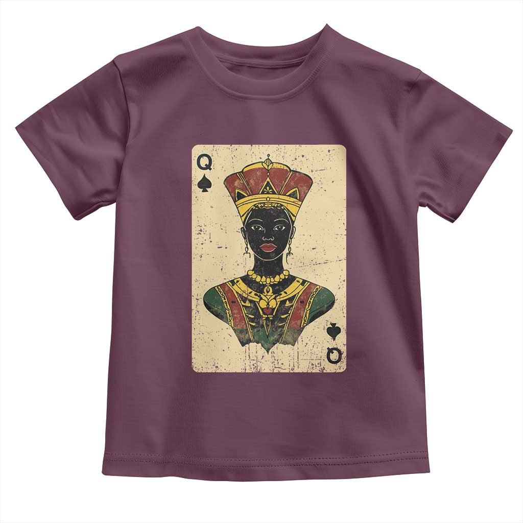 Black Pride African Queen Card Toddler T Shirt