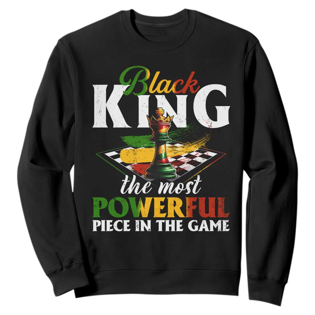 Black Pride Sweatshirt Black King The Most Powerful Piece In The Game