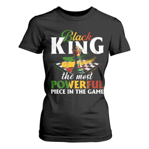 Black Pride T Shirt For Women Black King The Most Powerful Piece In The Game