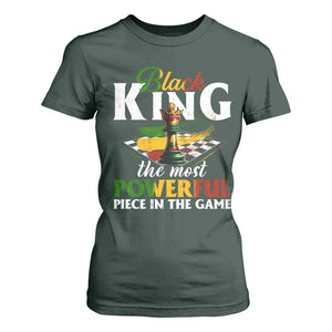 Black Pride T Shirt For Women Black King The Most Powerful Piece In The Game