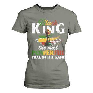 Black Pride T Shirt For Women Black King The Most Powerful Piece In The Game