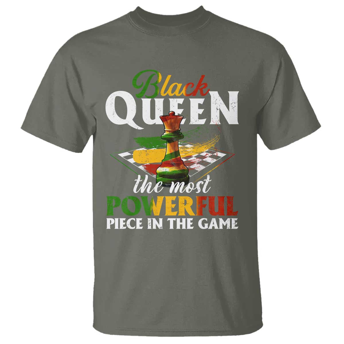 Black Pride T Shirt Black Queen The Most Powerful Piece In The Game