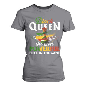 Black Pride T Shirt For Women Black Queen The Most Powerful Piece In The Game