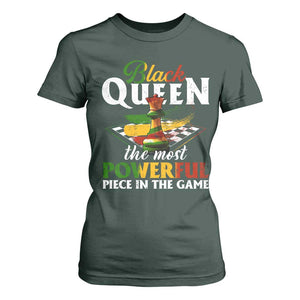 Black Pride T Shirt For Women Black Queen The Most Powerful Piece In The Game