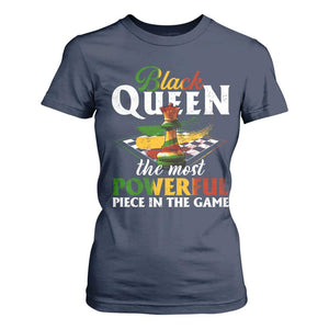 Black Pride T Shirt For Women Black Queen The Most Powerful Piece In The Game