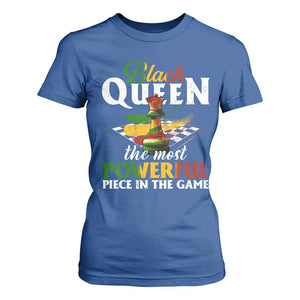 Black Pride T Shirt For Women Black Queen The Most Powerful Piece In The Game