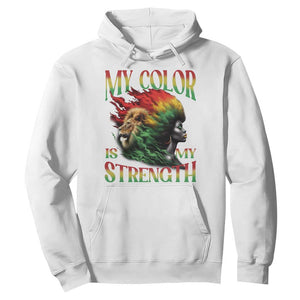 Black Pride Hoodie My Color Is My Strength African American Lion Women